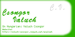 csongor valuch business card